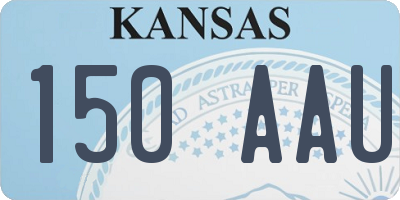 KS license plate 150AAU