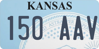 KS license plate 150AAV