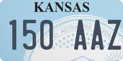 KS license plate 150AAZ