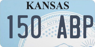 KS license plate 150ABP
