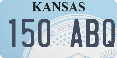 KS license plate 150ABQ