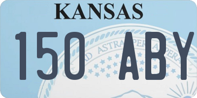KS license plate 150ABY