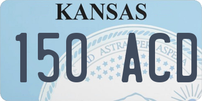 KS license plate 150ACD