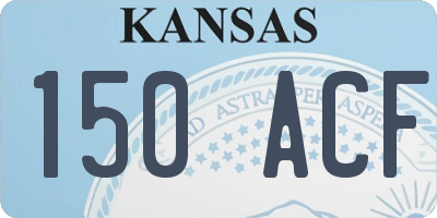 KS license plate 150ACF
