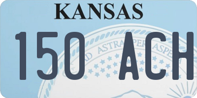 KS license plate 150ACH