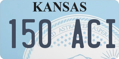 KS license plate 150ACI