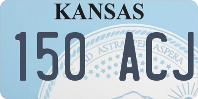 KS license plate 150ACJ