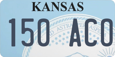 KS license plate 150ACO