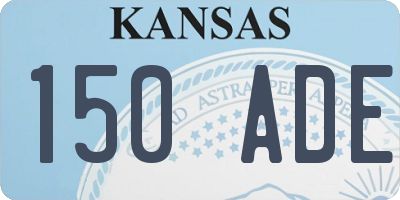KS license plate 150ADE