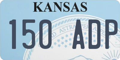 KS license plate 150ADP