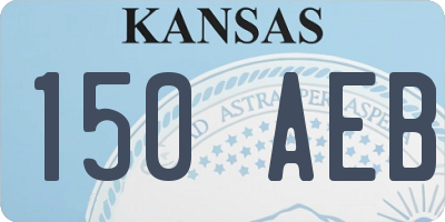 KS license plate 150AEB