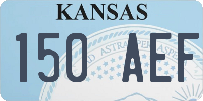 KS license plate 150AEF