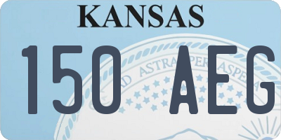 KS license plate 150AEG