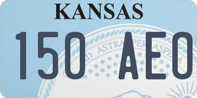 KS license plate 150AEO