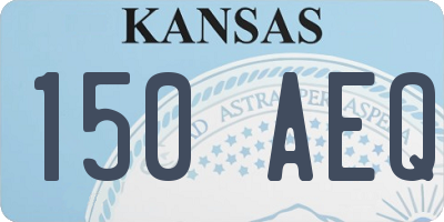 KS license plate 150AEQ