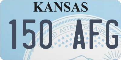 KS license plate 150AFG