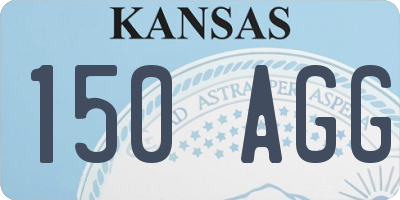 KS license plate 150AGG
