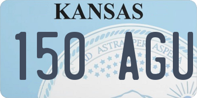 KS license plate 150AGU
