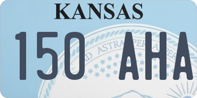 KS license plate 150AHA