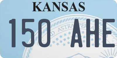 KS license plate 150AHE