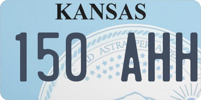 KS license plate 150AHH