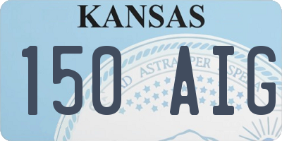 KS license plate 150AIG
