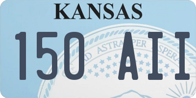 KS license plate 150AII