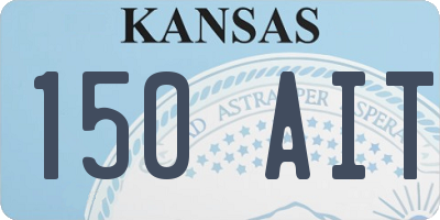 KS license plate 150AIT