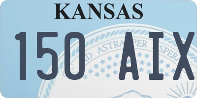 KS license plate 150AIX