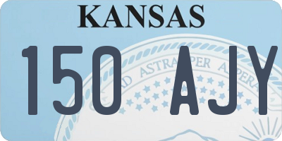 KS license plate 150AJY