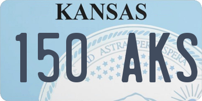 KS license plate 150AKS