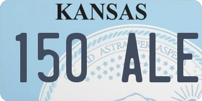 KS license plate 150ALE