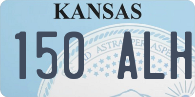 KS license plate 150ALH