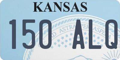 KS license plate 150ALQ