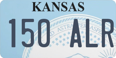 KS license plate 150ALR