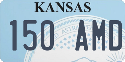 KS license plate 150AMD