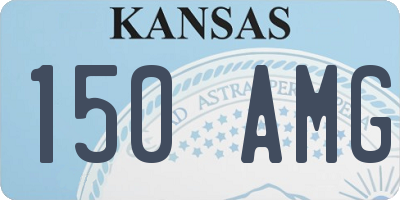 KS license plate 150AMG