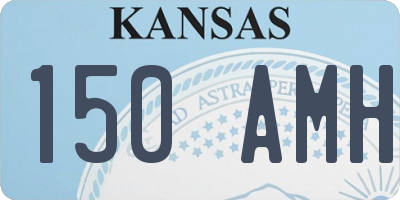 KS license plate 150AMH