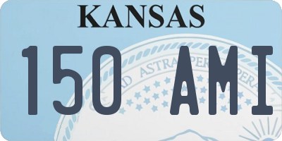 KS license plate 150AMI