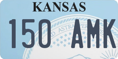 KS license plate 150AMK