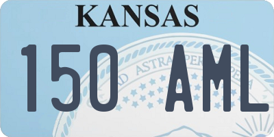 KS license plate 150AML