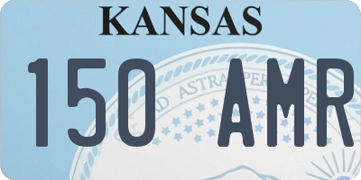 KS license plate 150AMR