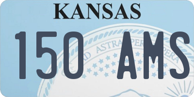 KS license plate 150AMS