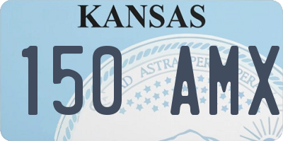 KS license plate 150AMX