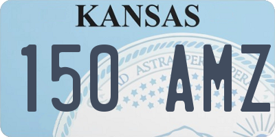 KS license plate 150AMZ
