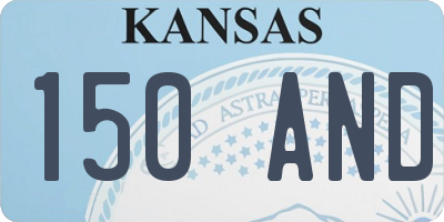 KS license plate 150AND