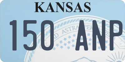 KS license plate 150ANP