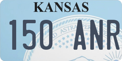 KS license plate 150ANR