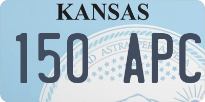 KS license plate 150APC