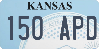 KS license plate 150APD
